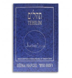 Tehilim Refaa Nafchi Phonetique - Grand Format - Bleu 